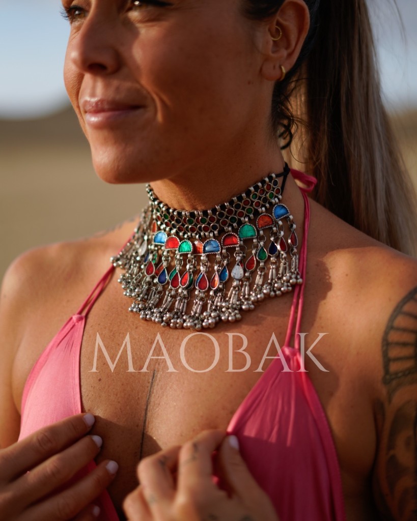 Chóker Alejandría Media Luna Mix MAXI