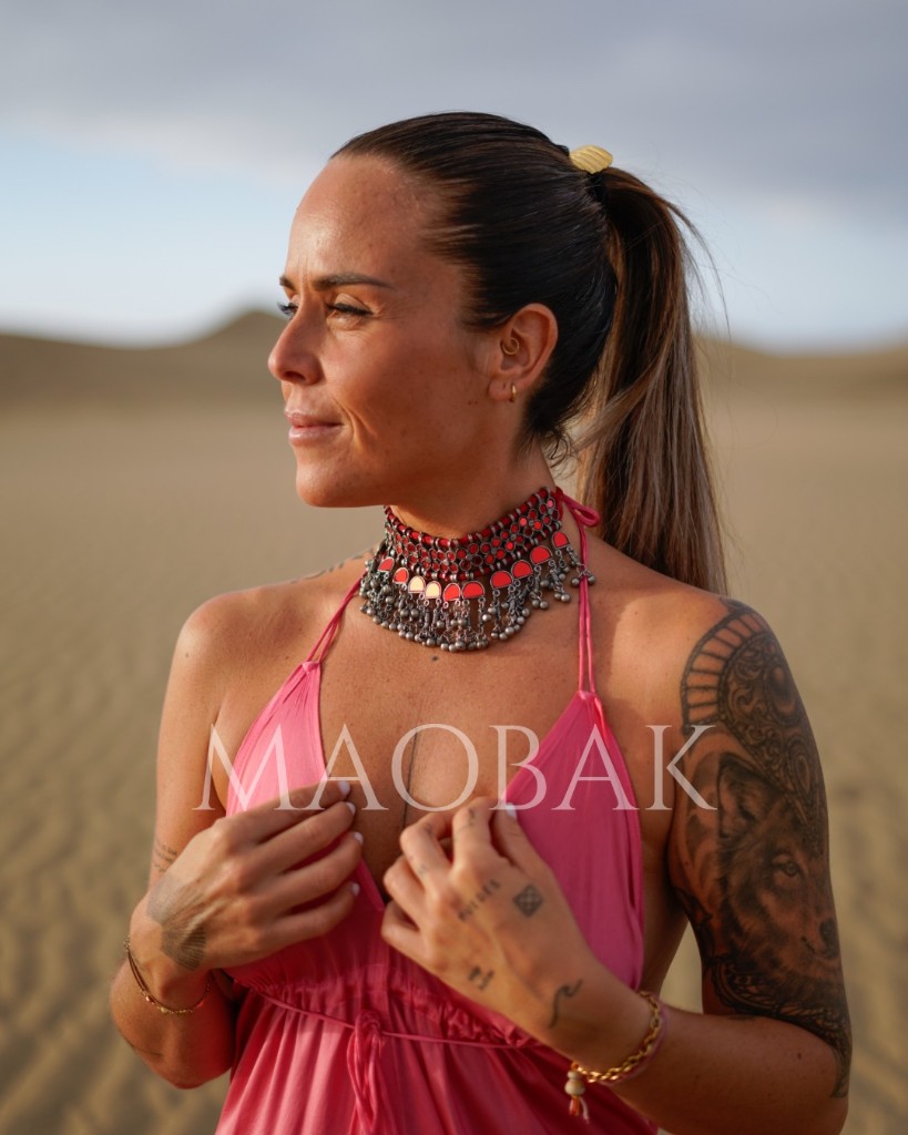 Chóker Alejandría Media luna Mix MINI